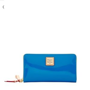 Dooney & Bourke Patent Large Zip Around Wallet